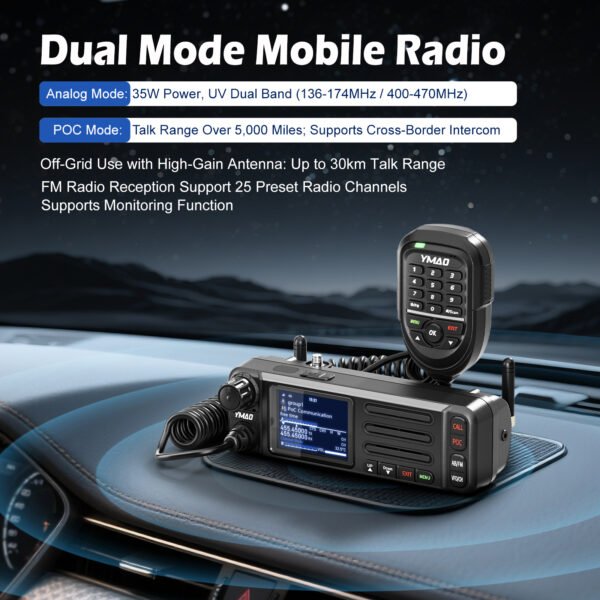 YMAO 8899 Small body dual mode mobile two way radio