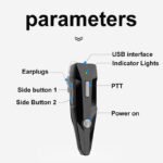 Ymao M22 ear-hanging UHF two way radio colorful look