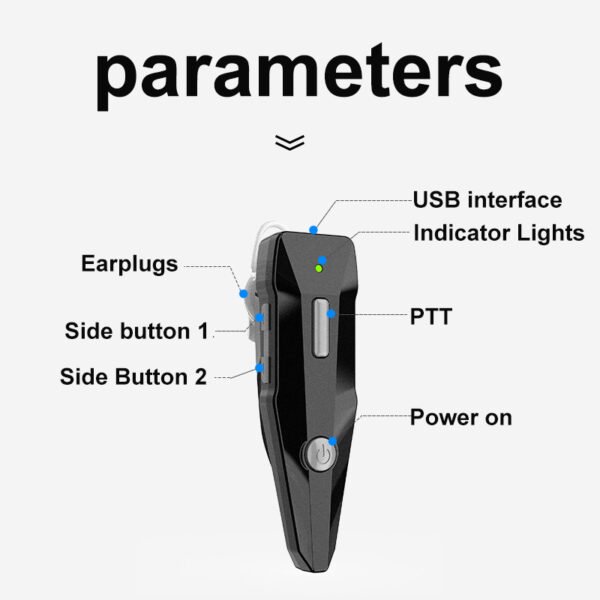 Ymao M22 ear-hanging UHF two way radio colorful look