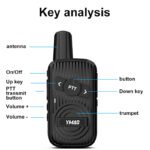 YMAO 069 Long time standby thin small UHF band two way radio double PTT